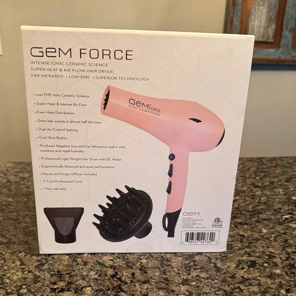 Magic GEM Force Pink Hair Dryer NWT pink